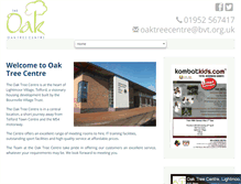 Tablet Screenshot of oaktreecentre.org.uk